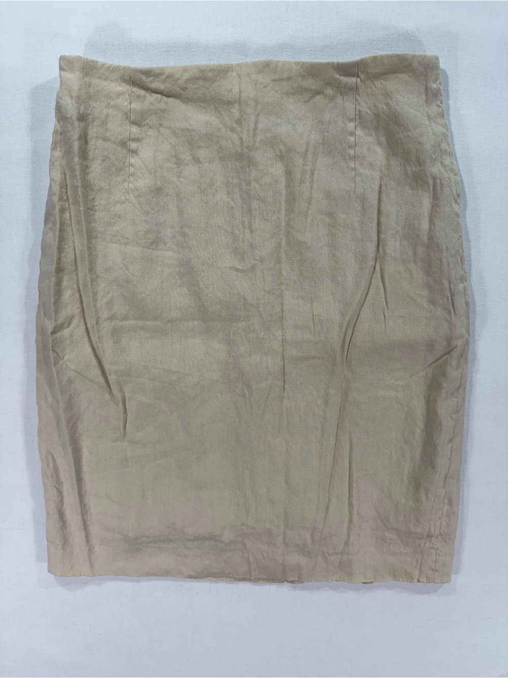 Antonio Melani Mini Linen Blend Skirt in Beige Size 2